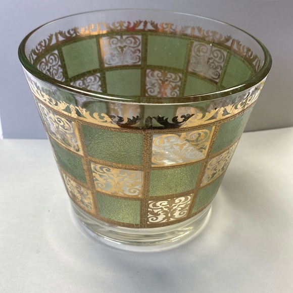 Vintage Dining Vintage Mid Century Modern Culver Prado Glass Green